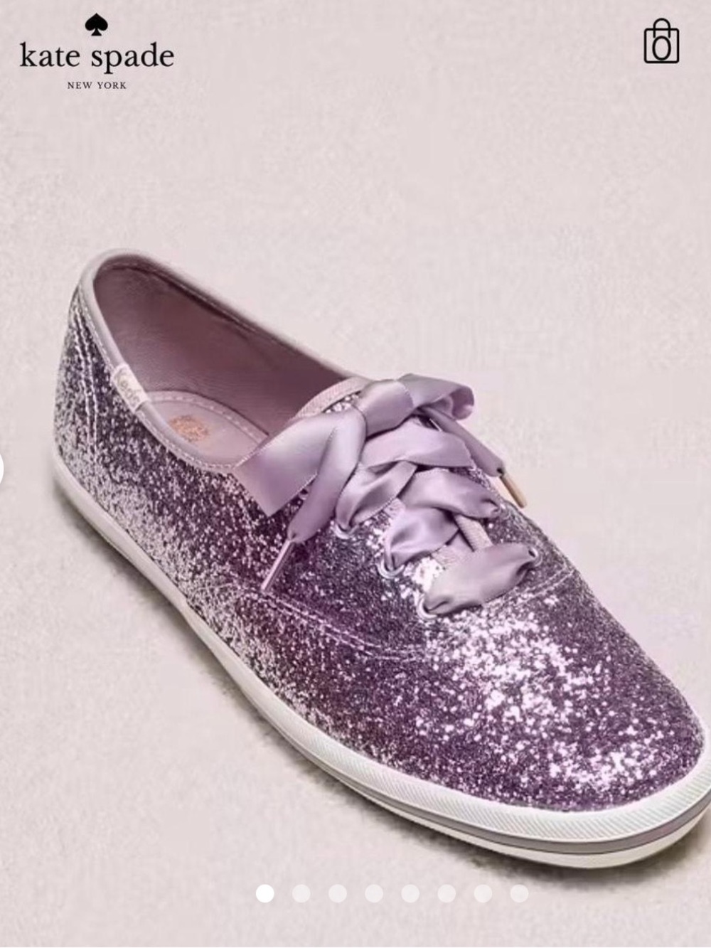 Keds x Kate Spade New York Purple Glitter Sneakers